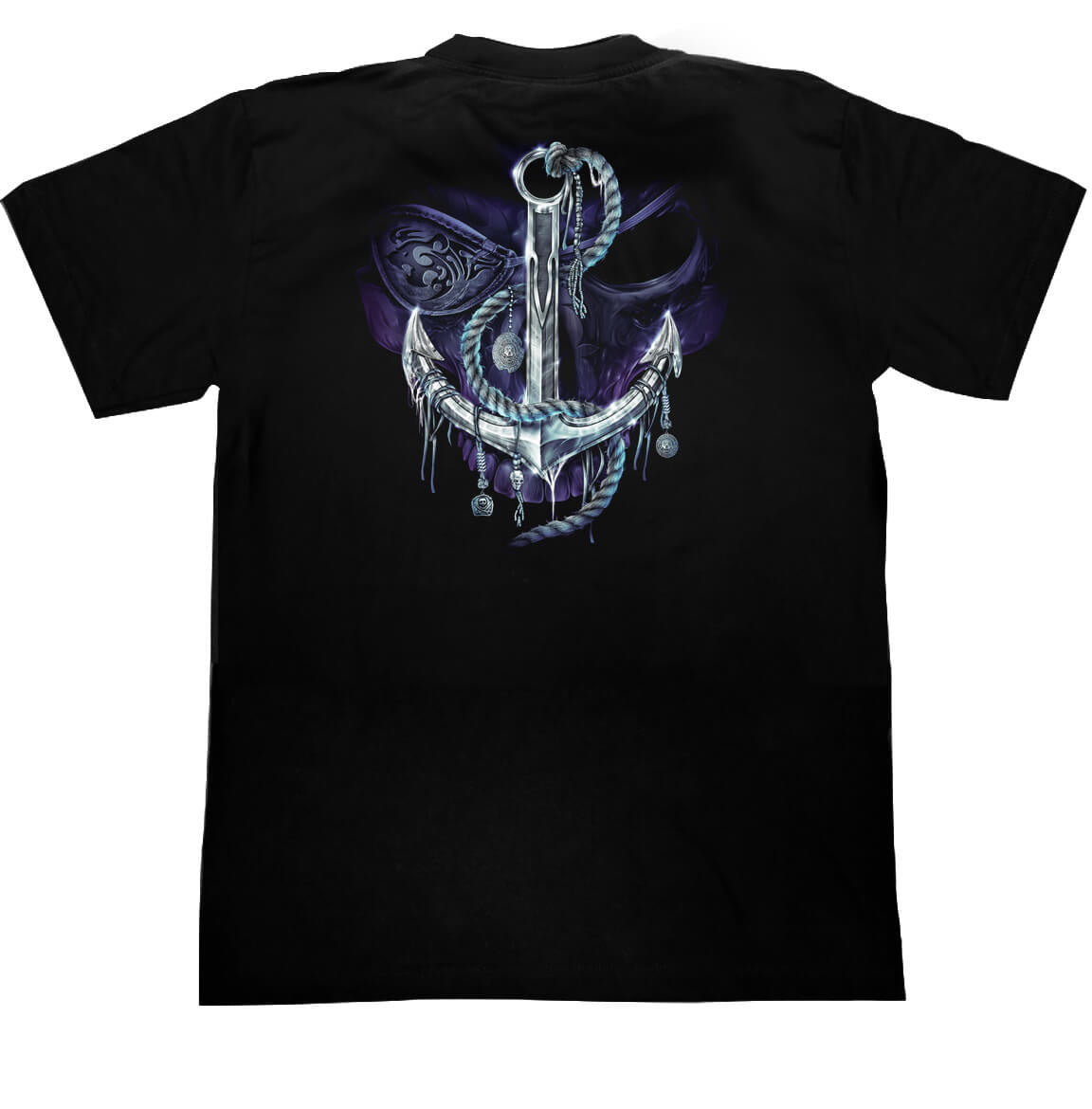 Anchor Pirate Skull T shirt