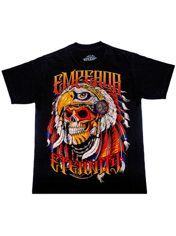 E.E. Feather Skull T shirt