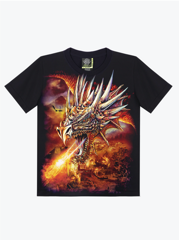 City On Fire Dragon T shirt