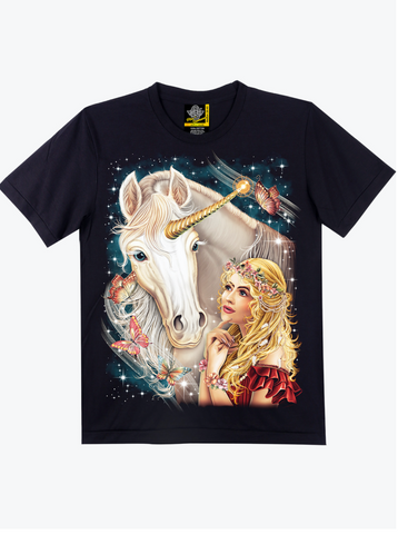 Unicorn and Lady T-shirt