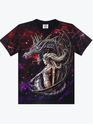 Magical Dragon And Girl T-shirt