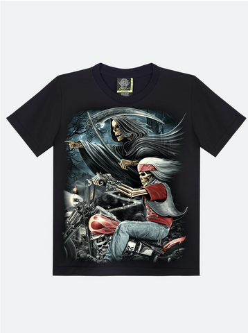Skull Bandana Riding T shirt