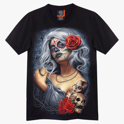 Skull Tattoo La Catrina T shirt - Apache Concept Store