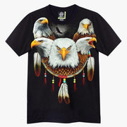Eagles Feather Dream Catcher T-shirt - Apache Concept Store
