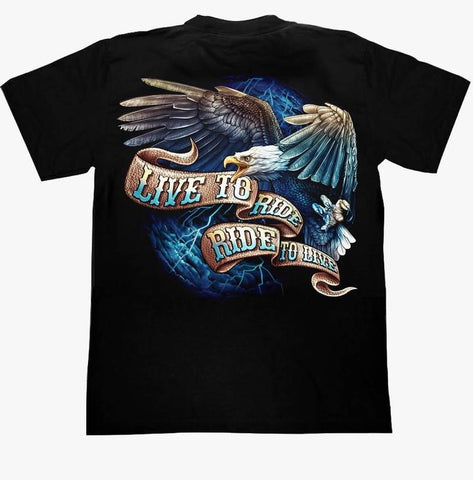 Motorcycle Eagle T shirt - Apache Concept Store
