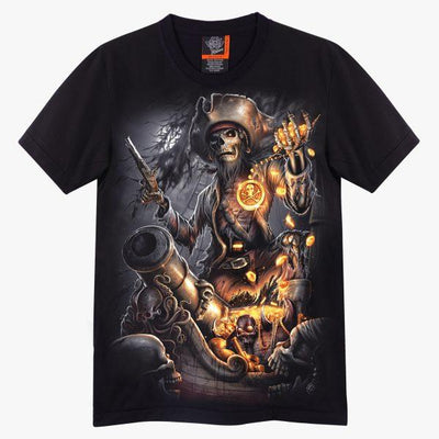 Skull Pirate of the Caribbean T-shirt - Apache Concept Store